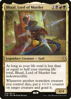 [MTG] Bhaal, Lord of Murder (Foil) (268) (CLB) NM - Image 1