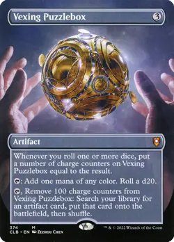 [MTG] Vexing Puzzlebox (Foil) (Borderless) (374) (CLB) NM - Image 1