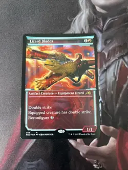 MtG Lizard Blades - NM Showcase - Kamigawa: Neon Dynasty - Image 1