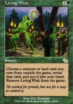 Moderatly Played, English - 1 x MTG Living Wish Judgment - Image 1