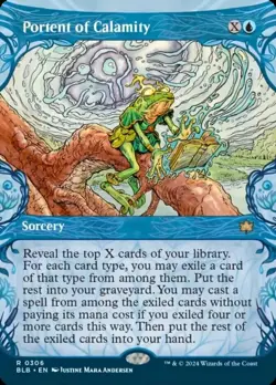 x1 Portent of Calamity - Showcase R MTG Bloomburrow M/NM, English - Image 1