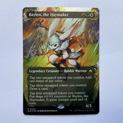 MTG Baylen, The Haymaker (0345) *RAISED FOIL BORDERLESS* Bloomburrow MT/NM - Image 2