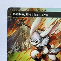 MTG Baylen, The Haymaker (0345) *RAISED FOIL BORDERLESS* Bloomburrow MT/NM - Image 3