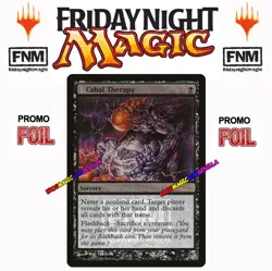 MTG Cabal Therapy FNM PROMO FOIL FRIDAY NIGHT MAGIC ENGLISH Terapia de la Cabala - Image 1