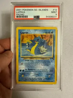 2001 Pokemon - Lapras Non Holo - Southern Islands Promo 12/18 - PSA 9 Mint! WOTC - Image 1