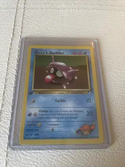 Pokemon TCG Misty's Shellder Gym Heroes 89/132 Regular 1st Edition Common - Image 1