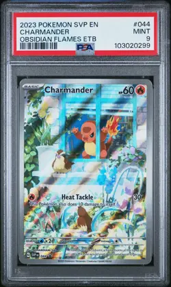 2023 POKEMON SVP EN-SV BLACK STAR PROMO #044 CHARMANDER PSA 9 - Image 1