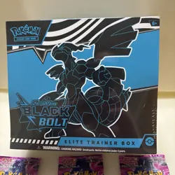 Pokemon S&V Black Bolt Elite Trainer Box ETB + 3 Night Wanderer Japanese Packs - Image 2