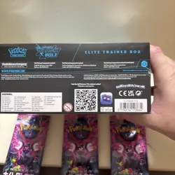 Pokemon S&V Black Bolt Elite Trainer Box ETB + 3 Night Wanderer Japanese Packs - Image 4