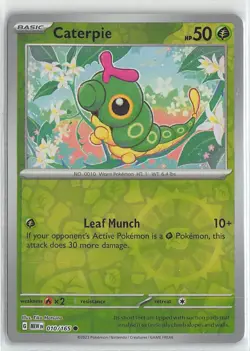 Pokemon TCG Scarlet & Violet 151 MEW Reverse Foil Common #10/165 Caterpie - Image 1
