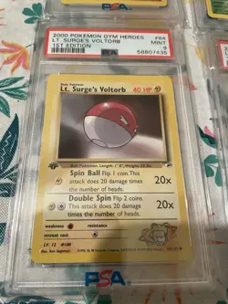 Complete 1st Edition Common/Uncommon Gym Heroes Pokemon Set MINT PSA 9 Slabs!! - Image 2