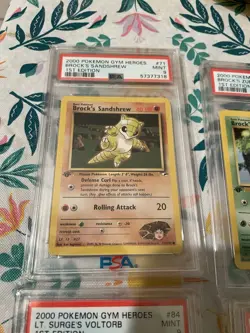 Complete 1st Edition Common/Uncommon Gym Heroes Pokemon Set MINT PSA 9 Slabs!! - Image 3