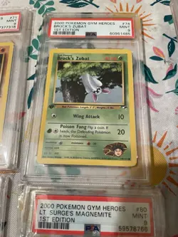 Complete 1st Edition Common/Uncommon Gym Heroes Pokemon Set MINT PSA 9 Slabs!! - Image 4