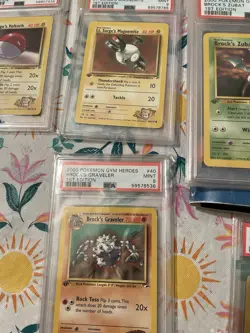 Complete 1st Edition Common/Uncommon Gym Heroes Pokemon Set MINT PSA 9 Slabs!! - Image 5