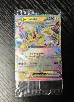 Pokemon Prismatic Evolutions Jolteon ex 030/131 Surprise Box Stamped Sealed - Image 1