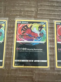 Pokemon Amazing Rare LOT of 5, Yveltal, Zacian, 138/185 - Image 3