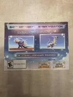 Pokemon Scarlet And Violet Shiny Koraidon or Miraidon Code UNSCRATCHED - Image 1