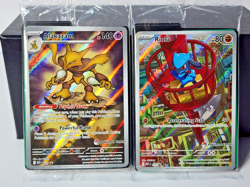 Mega Evolution - Alakazam & Riolu - Pokemon Center STAMPED Promos - SEALED - Image 1