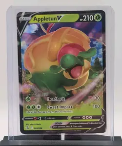 2021 Pokemon TCG Fusion Strike Appletun V 026/264 Ultra Rare Holo NM - Image 2