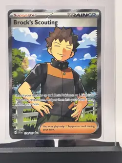 2025 Pokemon TCG Journey Together Brock's Scouting FA Ultra Rare 179/159 NM - Image 2
