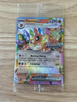Pokemon Flareon EX #014/131 Prismatic Evolutions Surprise Box Stamped Sealed - Image 1