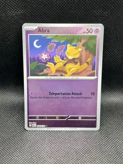 Abra 054/132 REVERSE HOLO Mega Evolution ME1 Pokemon Foil English TCG - Image 1