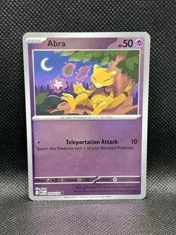 Abra 054/132 REVERSE HOLO Mega Evolution ME1 Pokemon Foil English TCG - Image 3