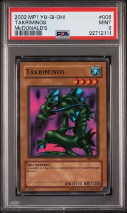 McDonald's TCG 2002 YU-GI-OH! MP1-006 TAKRIMINOS Trading Card PSA 9 MINT - Image 1
