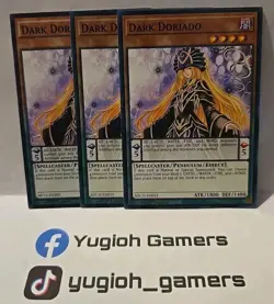 YUGIOH DARK DORIADO X3 COMMON DIFFERENT SETS LIGHT PLAYED - Image 1