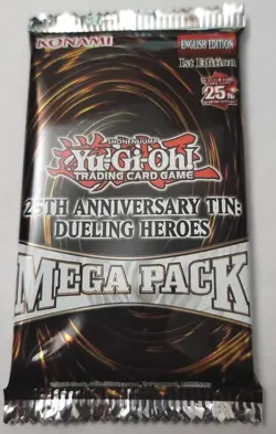 Yugioh 25th Anniversary Tin: Dueling Heroes Mega Pack Booster Factory sealed x1 - Image 1