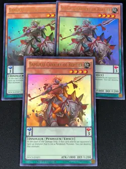 YUGIOH SAMURAI CAVALRY OF REPTIER DOCS-ENSP1 ULTRA X3(NM) - Image 1