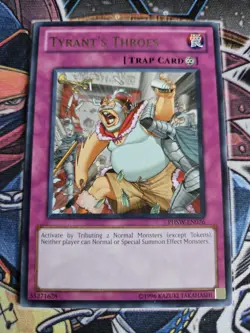 Tyrant's Throes PHSW-EN076 Rare Unlimited Edition NM Near Mint Yugioh Free Ship - Image 1