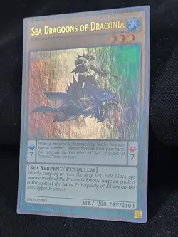 3 x YuGiOh Sea Dragoons of Draconia CROS-ENSP1 Ultra Rare NM Limited Edition - Image 4