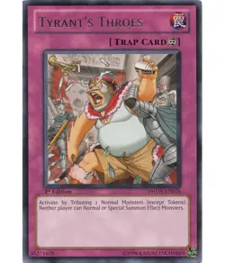 Yugioh - Tyrant's Throes (Rare) (Unlimited) - PHSW-EN076 P - Image 1