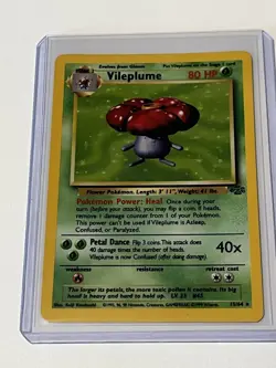 Pokemon TCG Vileplume Jungle Holo Card 15/64 Unlimited Vintage Rare LP - Image 1