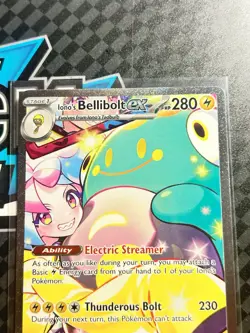 Iono's Bellibolt EX Sir 183/159 SV09 Holo Pokemon TCG Card Journey Together - Image 2