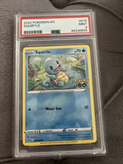 Pokemon Go Squirtle TCG Card 015/078 Pokemon - Image 1