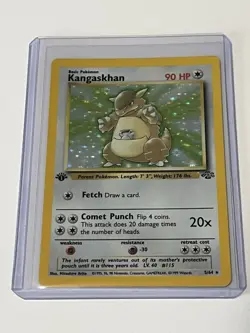 Kangaskhan 1999 Pokemon Jungle 1st Edition #5/64 Rare Holo Vintage LP Card - Image 1