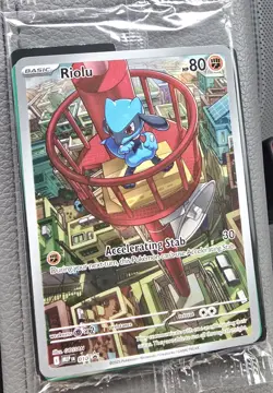 Riolu Mega Evolution ETB Pokemon Card Promo 010 Sealed - Image 1