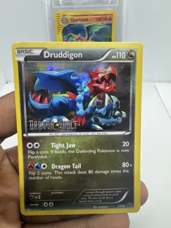 Pokemon TCG Card 2012 Dragon Vault - Druddigon 17/20 Holo STAMPED - Image 1