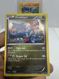 Pokemon TCG Card 2012 Dragon Vault - Druddigon 17/20 Holo STAMPED - Image 2