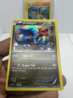 Pokemon TCG Card 2012 Dragon Vault - Druddigon 17/20 Holo STAMPED - Image 3