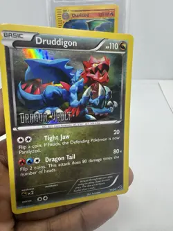 Pokemon TCG Card 2012 Dragon Vault - Druddigon 17/20 Holo STAMPED - Image 4
