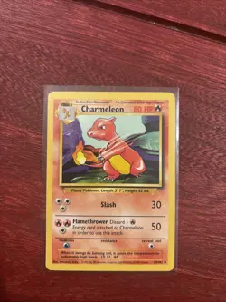 Pokemon TCG Charmeleon Base Set, Shadowless, Uncommon Card 24/102 LP - Image 1