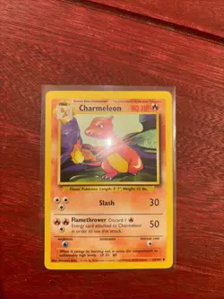 Pokemon TCG Charmeleon Base Set, Shadowless, Uncommon Card 24/102 LP - Image 2