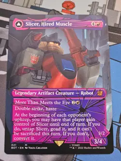 MTG - Slicer, Hired Muscle Shattered Glass - Transformers - Image 1
