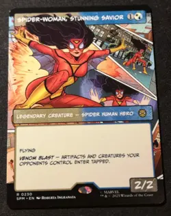 Spider-Woman, Stunning Savior - Borderless - SPM - MTG - EN - NM - 0230 - Image 1