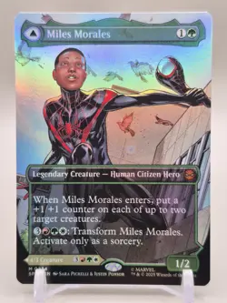 MTG: Miles Morales Spider-man (0234) (Borderless) FOIL Mythic - Image 1