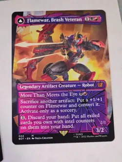 MTG - Flamewar, Brash Veteran Shattered Glass - Transformers - Image 1