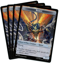 x4 Food / Robot Double-Sided Token - Marvel's Spider-Man - MTG - NM/M - Image 2